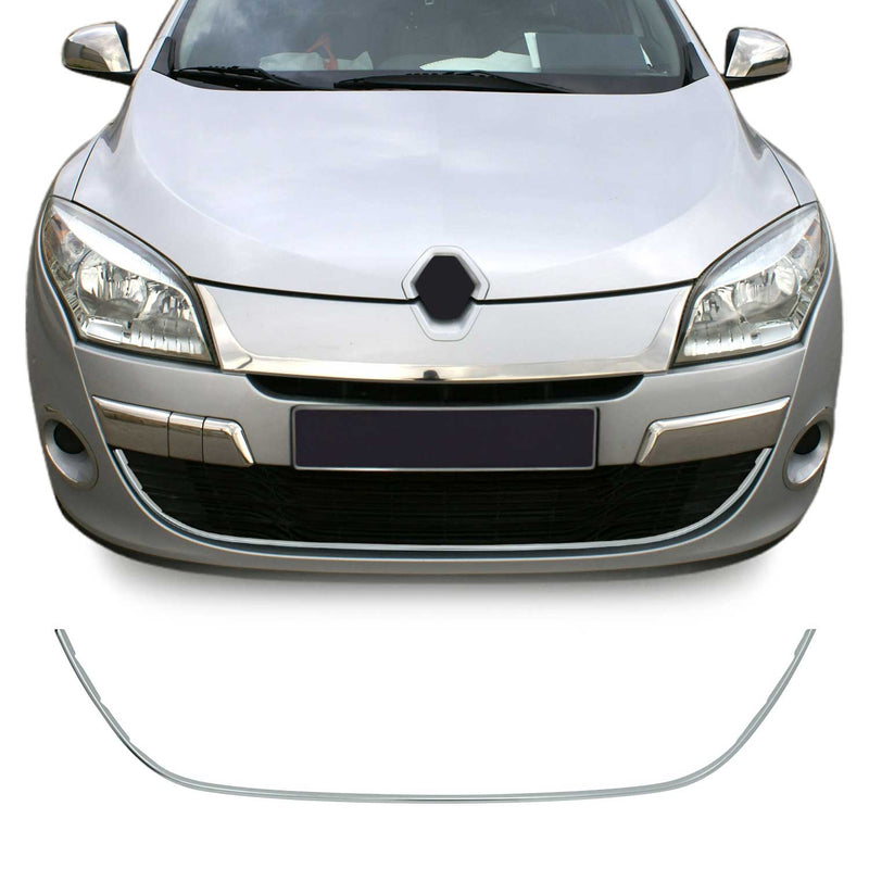 Garniture de Pare-chocs Avant pour Renault Megane III 2012-2016 Chromé