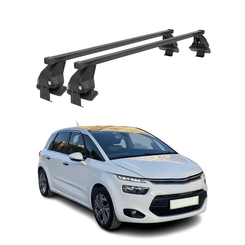 Barres Transversales Menabo pour Citroen C4 Picasso II 2013-2018 Noir