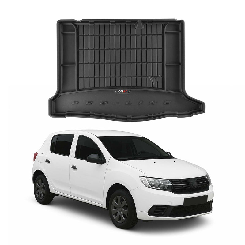 Tapis de Coffre pour Dacia Sandero 2012-2020 TPE Noir
