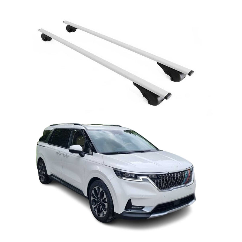 Barres de toit Transversales pour Kia Carnival 2020-2021 Fer Argent