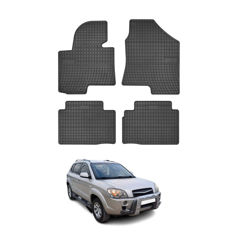 Tapis de Sol pour Hyundai ix35 2009-2015 Caoutchouc Noir