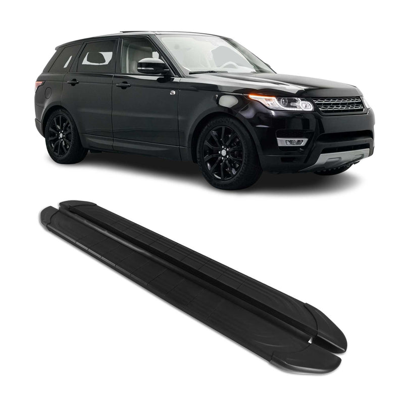 Marchepieds Latéraux pour Range Rover Sport 2013-2024 2Pcs Aluminium Noir