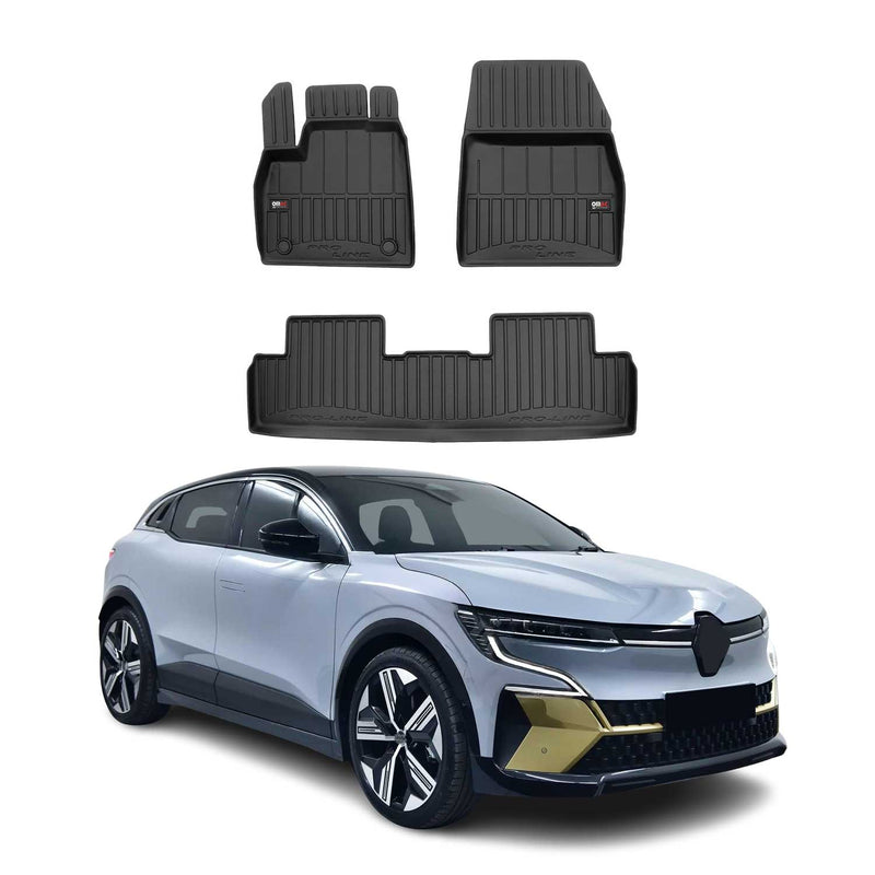 OMAC Tapis de sol sur mesure pour Renault Megane E-TECH 2022-2025 3 pièces TPE