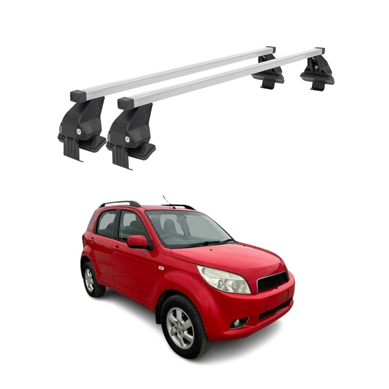 Barres de toit transversales pour Daihatsu Terios II J200 2006-2017 Gris