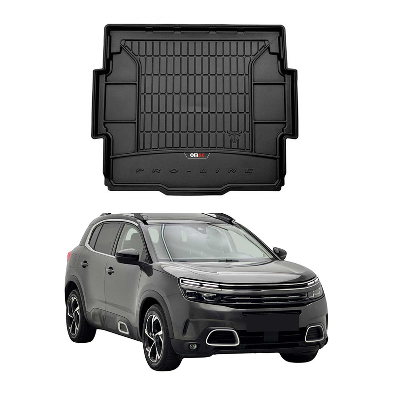 Tapis de Coffre pour Citroen C5 Aircross 2018-2025 TPE Noir