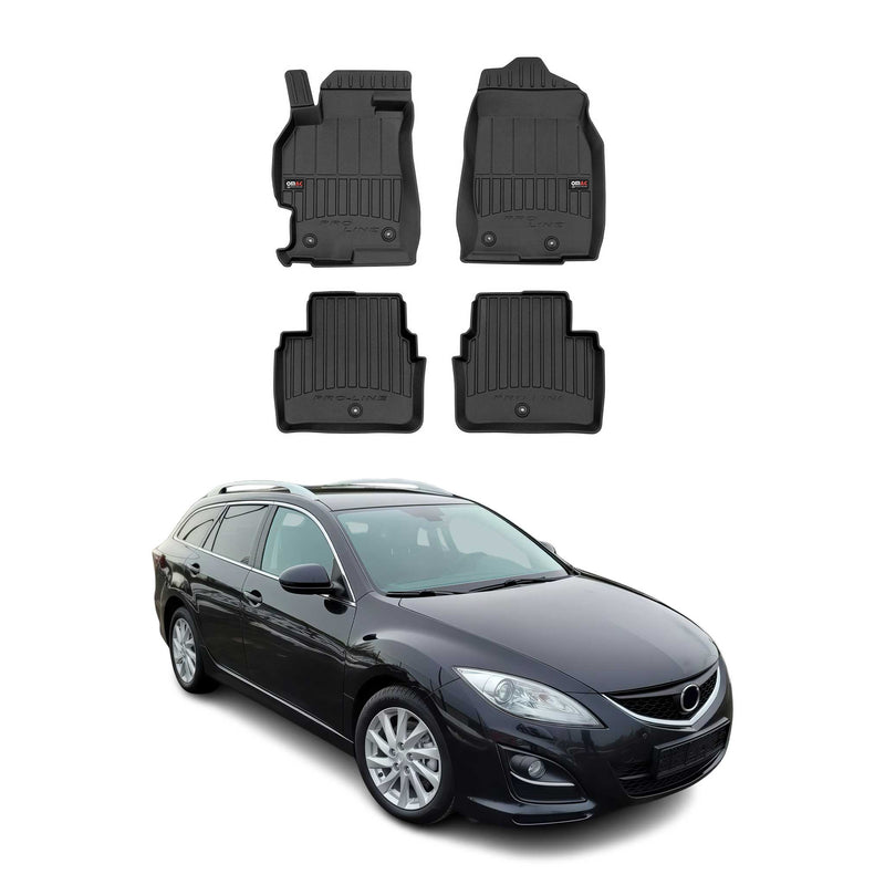 OMAC Tapis de sol en caoutchouc pour Mazda 6 SW Break Berline 2008-2012 Premium
