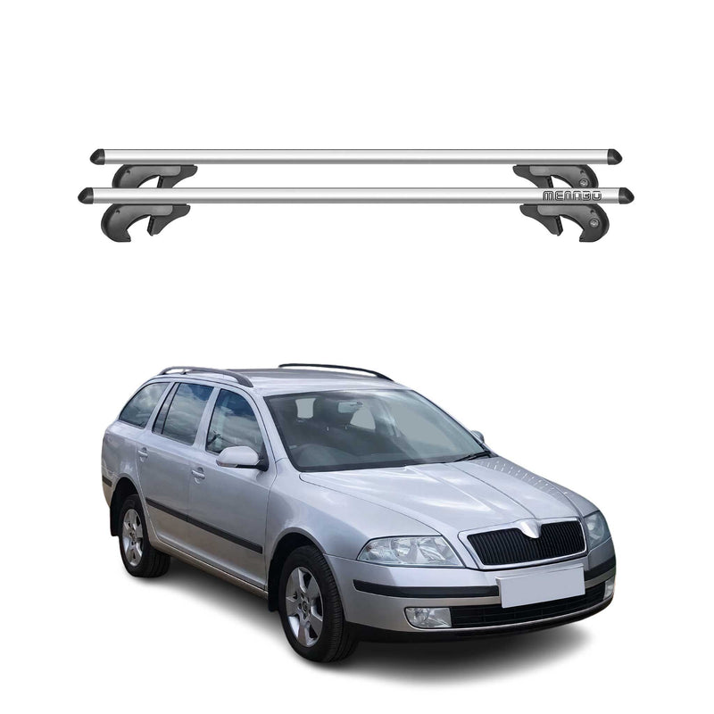 Barres de toit pour Skoda Octavia 1Z 2004-2013 90kg Aluminium Gris 2tlg