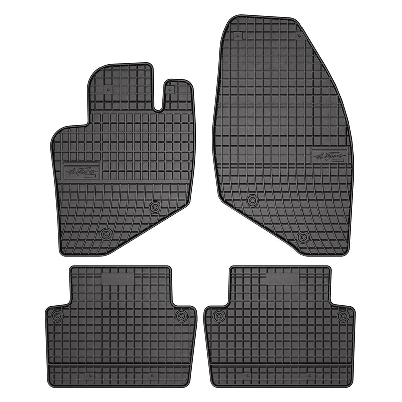 OMAC Tapis de Sol pour Volvo S60 2000-2010 Caoutchouc Noir