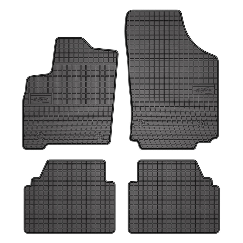 OMAC Tapis de Sol pour Opel Meriva A 2003-2010 Caoutchouc Noir