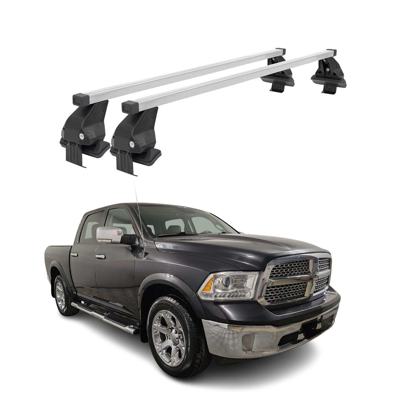 Barres de toit transversales pour RAM 1500 IV 2009-2018 Acier Gris