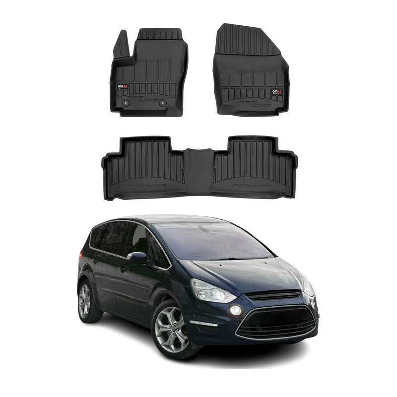 Tapis de Sol pour Ford S-Max 2006-2014 TPE Noir