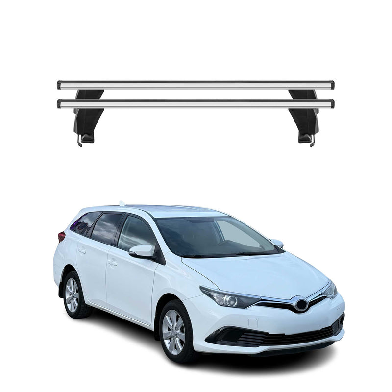 Barres de toit Transversales pour Toyota Auris Touring Sports 2018-2025 Gris 2x