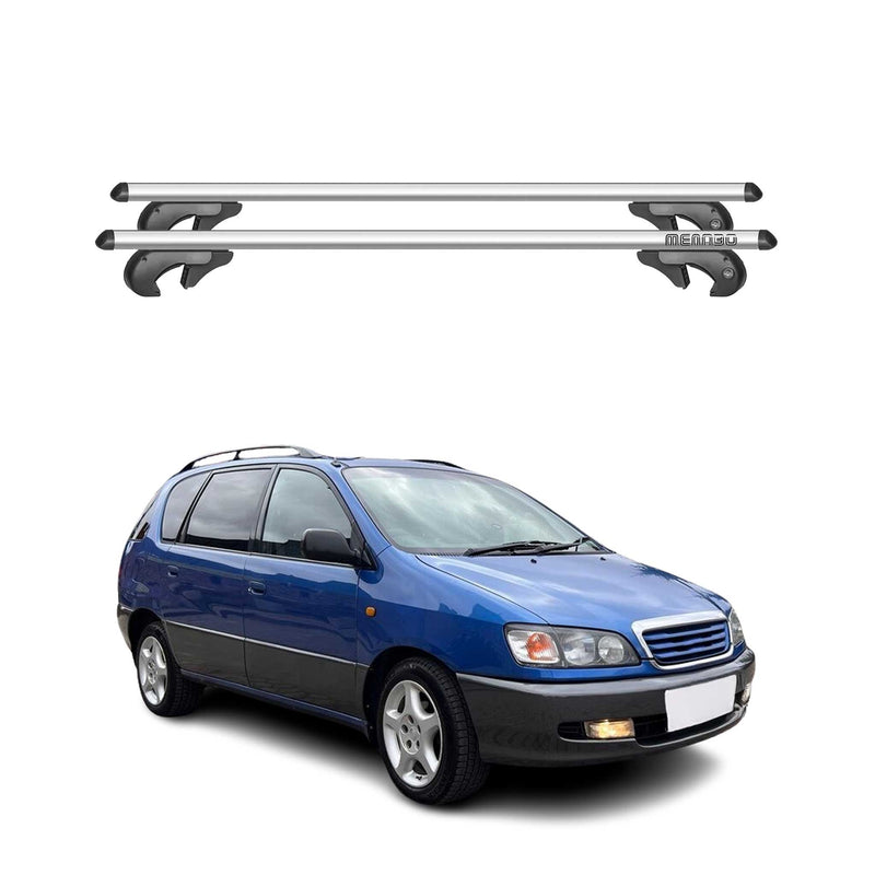 Barres de toit transversales pour Toyota Picnic 1995-2001 90kg Alu Gris 2tlg