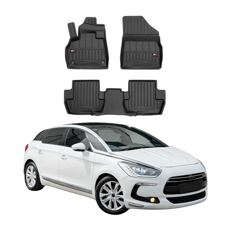 Tapis de Sol pour Citroen DS5 2011-2015 Caoutchouc TPE Noir