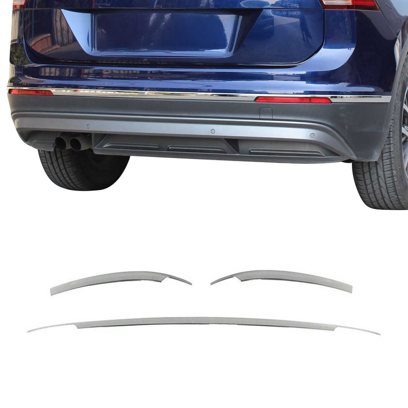 Garniture de Pare-chcos Arrière pour VW Tiguan 2016-2020 Acier inox 3 Pcs