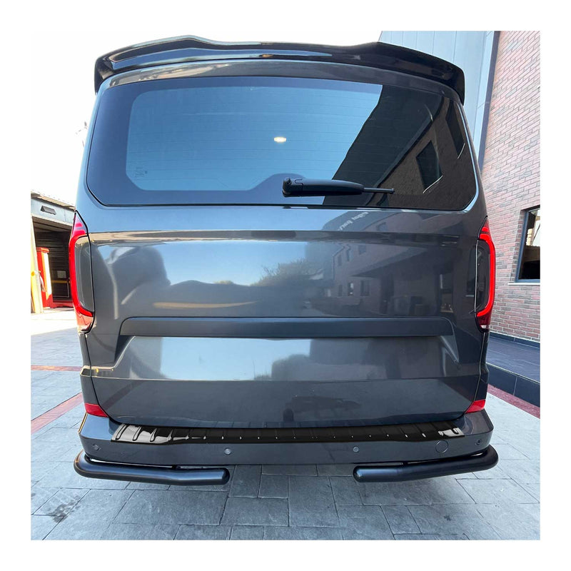 Protection seuil de pare-chocs arriére pour VW T7 Multivan 2021-2025 ABS Noir