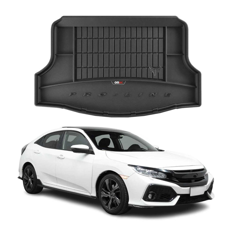 Tapis de Coffre pour Honda Civic 2017-2022 Noir TPE