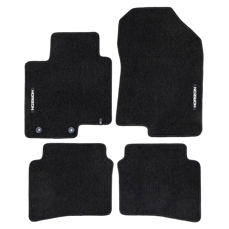 Tapis de Sol de Voiture pour Hyundai i20 III 2020-2025 Velours Durable Noir 4Pcs