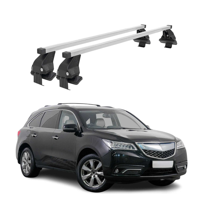 Barres de toit transversales Menabo pour Acura MDX 2014-2020 Acier Gris