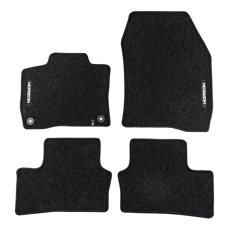 Tapis de Sol de Voiture pour Peugeot e-308 2021-2025 Velours Imperméable 4Pcs