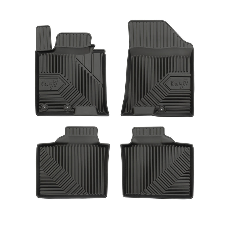 Tapis de Sol de Voiture pour Hyundai i40 2011-2019 TPE Antidérapant Noir 4Pcs