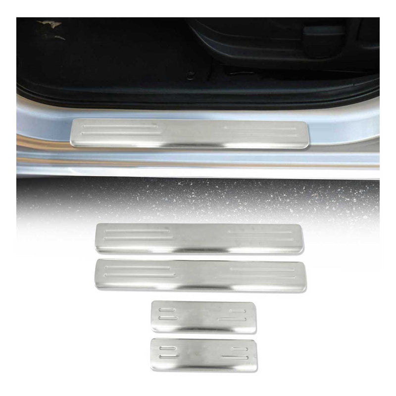 Seuils de porte pour Kia Soul 2009-2014 Acier inox Chromé