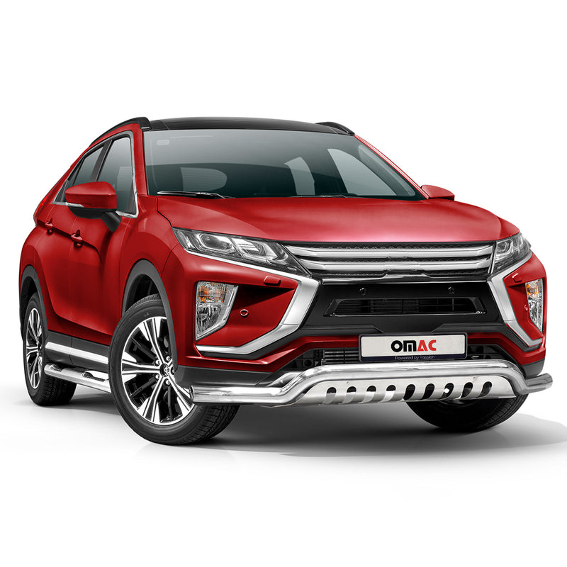 Pare-Buffle Avant Pour Mitsubishi Eclipse Cross 2017-2025 en inox Argent