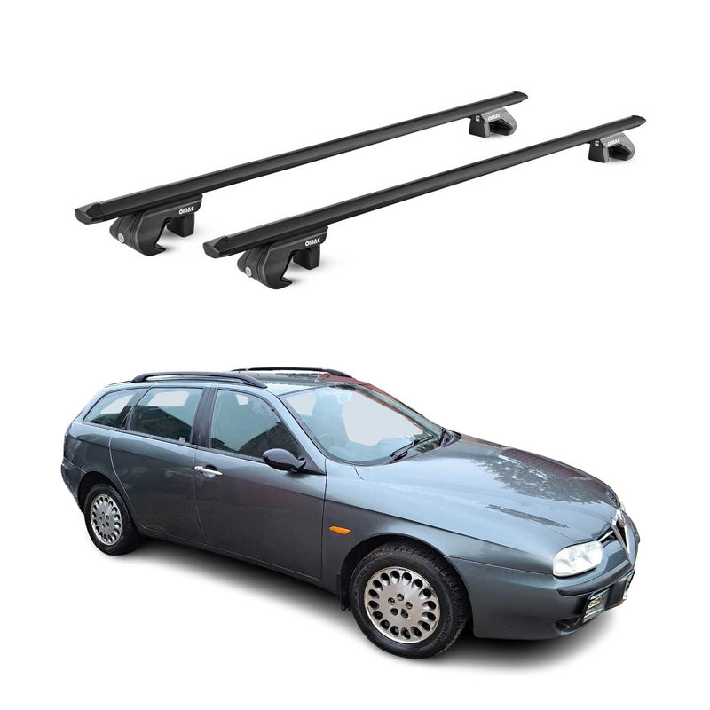 Barres de toit transversales pour Alfa Romeo 156 Break Crosswagon 2000-2007 ABE