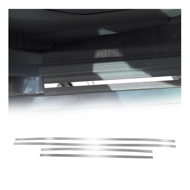 Couverture de Seuil de porte pour Mercedes W201 1982-1993 acier inox chromé 4Pcs