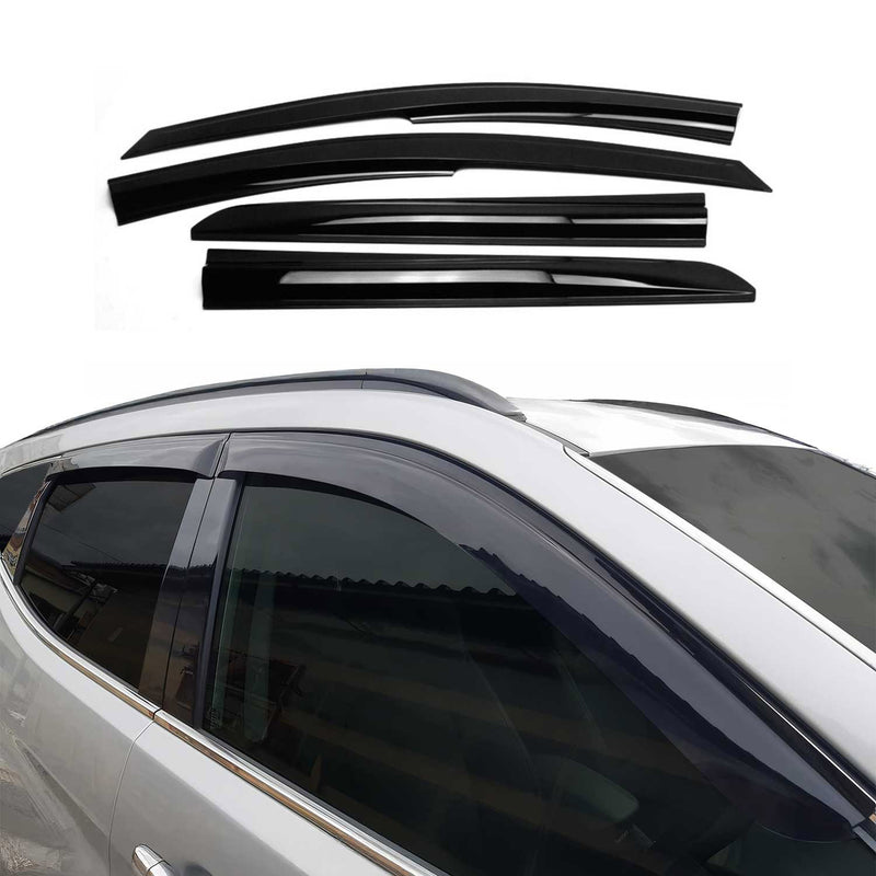 Déflecteurs De Vent Pluie D'air pour Hyundai Kona 2018-2023 Acrylique 4 Pcs
