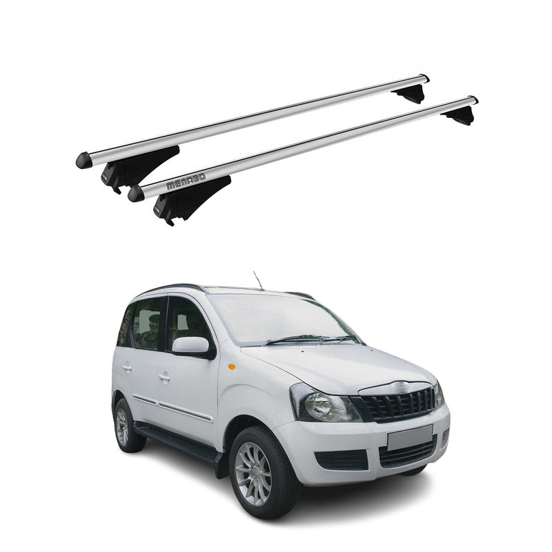 Tiger Barres de toit transversales pour Mahindra Quanto 2012-2016 Gris