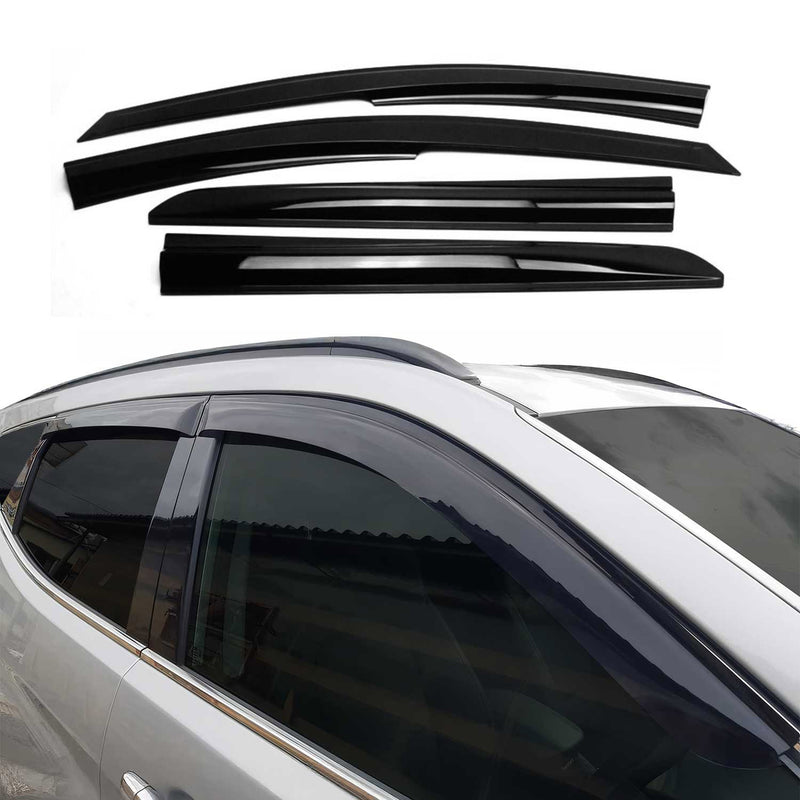 Déflecteurs De Vent Pluie D'air pour Hyundai Bayon 2021-2025 Acrylique 4 Pcs