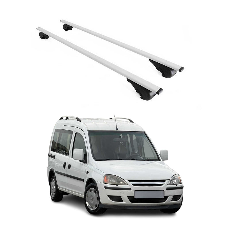 Barres de toit Transversales pour Opel Combo C 2001-2011 Fer Argent
