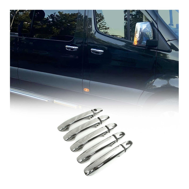 Couverture de poignée de porte pour Mercedes Sprinter 2018-2025 Acier 10Pcs