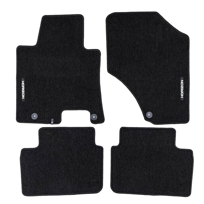 Tapis de Sol de Voiture pour Hyundai i30 III 2017-2025 Velours Durable Noir 4Pcs