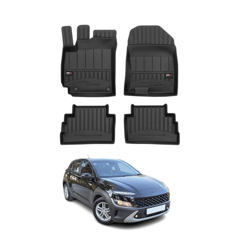 Tapis de Sol pour Hyundai Kona 2018-2022 TPE Noir