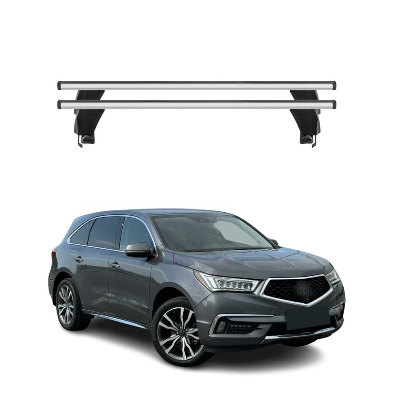 Menabo Barres de toit transversales pour Acura MDX 2014-2020 Alu Gris 2x