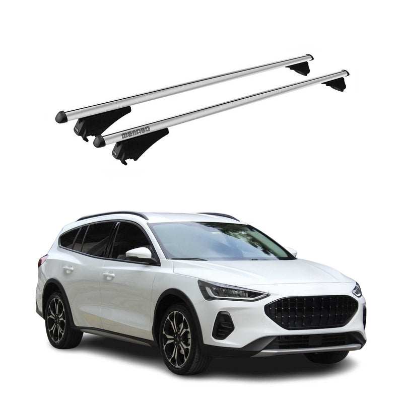 Tiger Barres de toit transversales pour Ford Focus IV Active 2019-2025 Gris