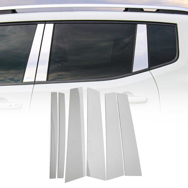 Couverture Garniture de pilier B pour Mercedes GLC C253 2016-2020 inox 6Pcs