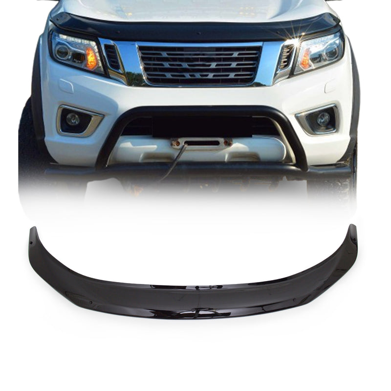 Deflecteurs d'air capot de voiture pour Nissan Navara D23 2015-20 Acrylique Noir