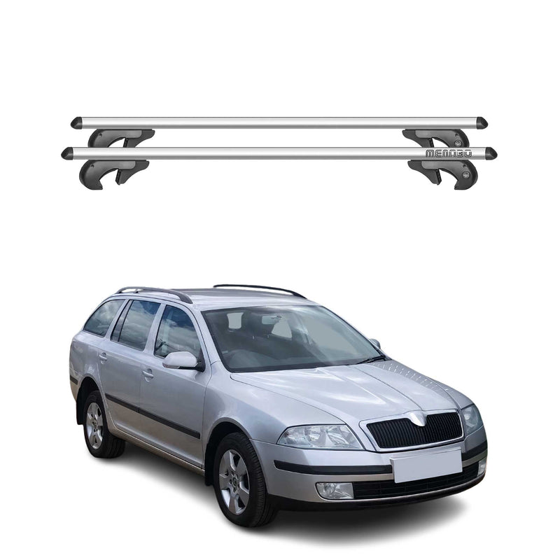 Barres de toit pour Skoda Octavia Scout 2007-2012 Alu Gris Auto 90kg 2x