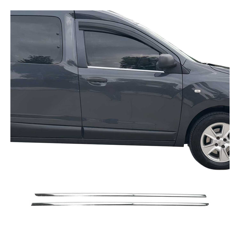 Garniture de Fenêtre pour Dacia Dokker 2012-2021 Acier Inox 2Pcs