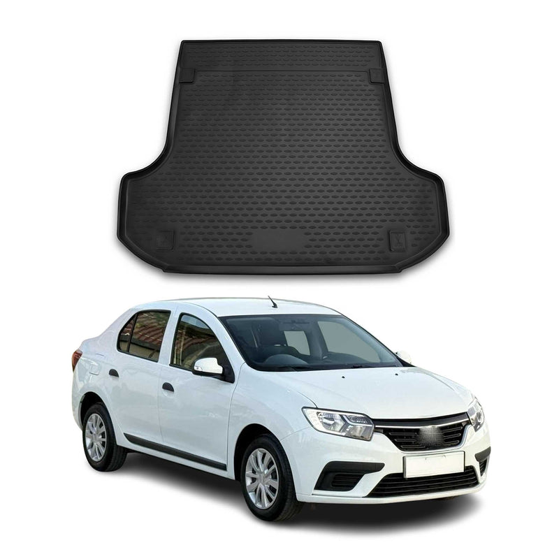 Tapis de Coffre pour Dacia Logan 2013-2020 TPE Noir