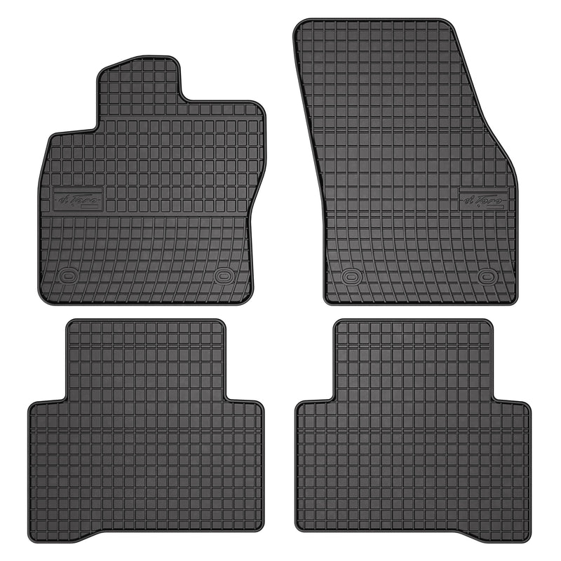 OMAC Tapis de Sol pour VW Touran 2015-2025 Caoutchouc Noir