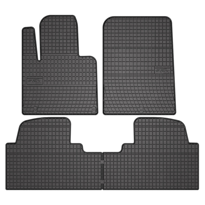 OMAC Tapis de Sol pour Hyundai Santa Fe 2015-2018 Caoutchouc Noir