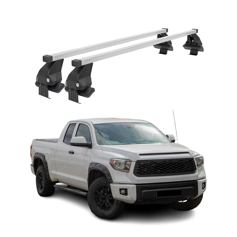Barres de toit transversales pour Toyota Tundra Double Cab 2014-2021 Gris