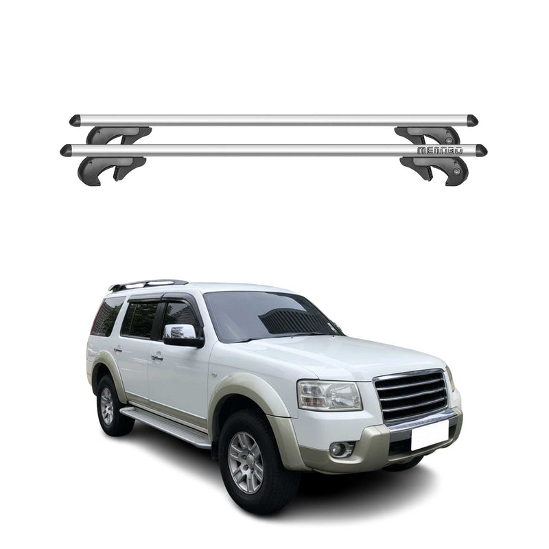 Barres de toit transversales pour Ford Everest 2003-2015 90kg Alu Gris 2tlg
