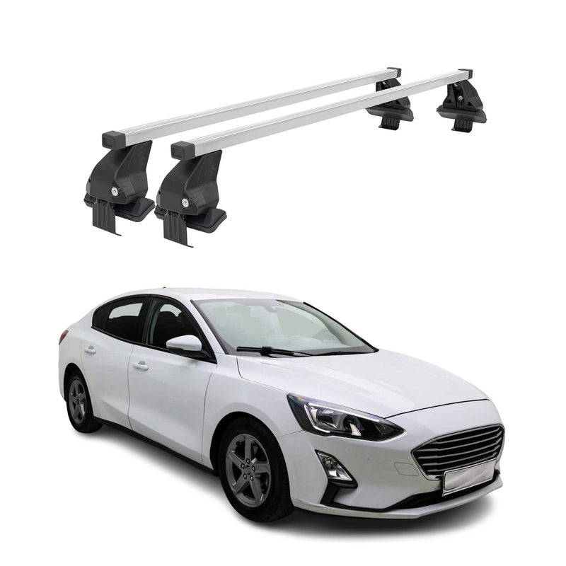 Barres de toit transversales pour Ford Focus IV 2018-2024 Acier Gris
