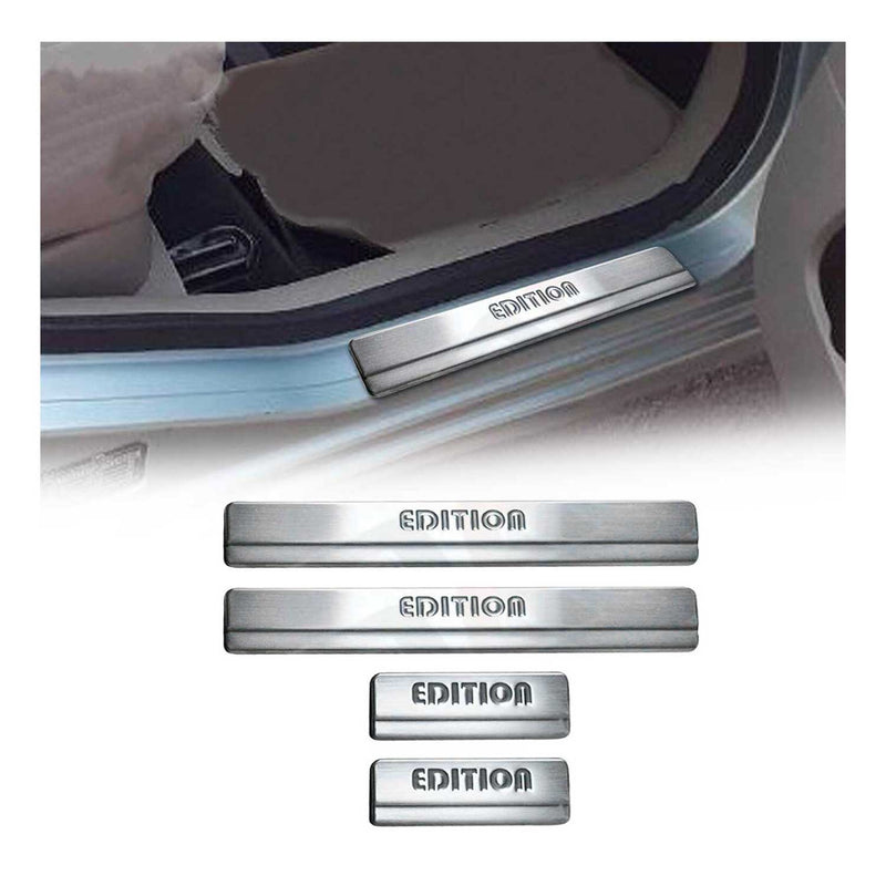 Couverture De Seuil De Porte pour Ford Fusion 2002-2012 Inox Chromé 4x