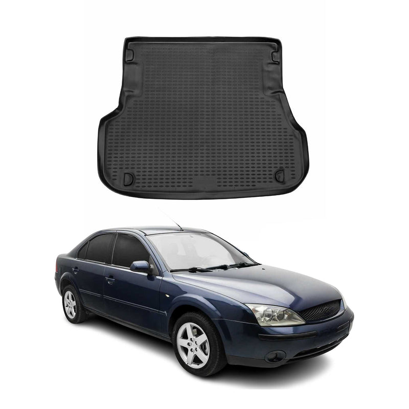 Tapis de Coffre pour Ford Mondeo mk3 Turnier 2000-2007 Noir TPE